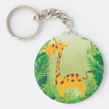 Gullig giraff nyckelringar