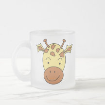 Gullig giraffCartoon. Kaffe Mugg