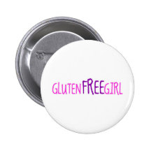 Gullig Gluten frigör flickan Knappar Med Nål