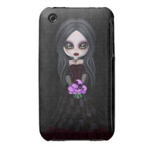 Gullig Goth flicka- & muffiniphone 3 fodral