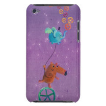Gullig grabb på Monocycle iPod Touch Case-Mate Fodral