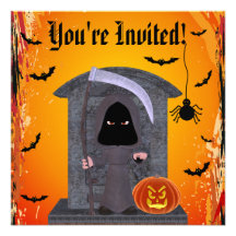 Gullig grym Reaperhalloween fest Tillkännagivande