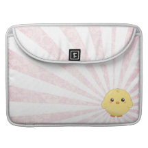 Gullig gul chick sleeves för MacBook pro