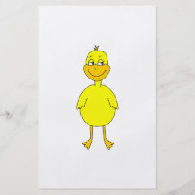 Gullig gul Duck. Flygblad Designs