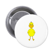 Gullig gul Duck. Knappar