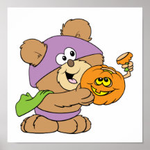gullig halloween nalledesign print