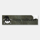 Gullig happy halloween för Grunge för tecknadskall Bildekaler