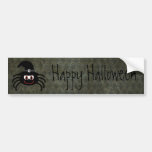 Gullig happy halloween för Grunge för tecknadspind Bildekaler