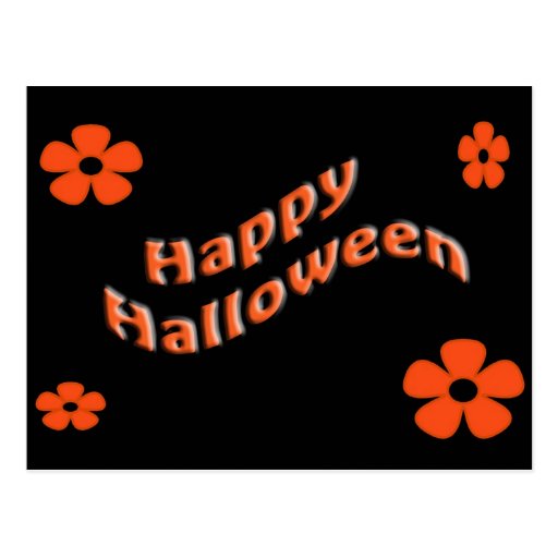 Gullig happy halloween vykort