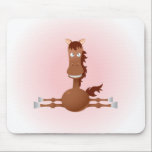 Gullig häst Mousepad musmattor