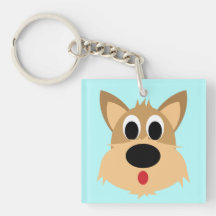 Gullig hund Keychain