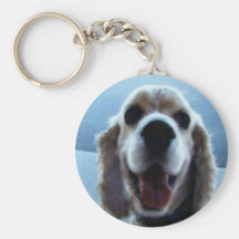 Gullig hundkeychain nyckel ring