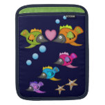 Gullig ipad sleeve för tecknadkärlekfisk