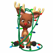 Gullig jul Rudolph den röda Nosed renen Holi