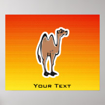 Gullig kamel; Gul orange Print