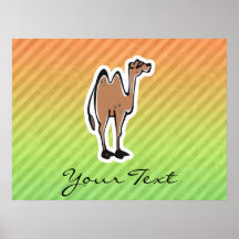 Gullig kameldesign posters