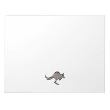 Gullig känguru; Coola Memo Pad