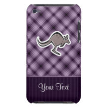 Gullig känguru; Lilor Barely There iPod Cases