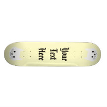 Gullig kattframsida skateboard deck