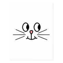 Gullig kattframsida vykort