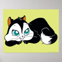 Gullig kattunge för Pussyfoot Affisch