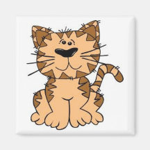 Gullig kattungekylskåpmagnet magnet för kylskåp