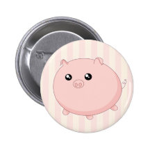 Gullig Kawaii knubbig rosa gris Knappar