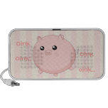Gullig Kawaii knubbig rosa gris Mini Högtalare
