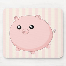 Gullig Kawaii knubbig rosa gris Musmatta