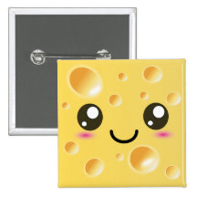 Gullig Kawaii lyckligost Knappar Med Nål
