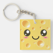 Gullig Kawaii lyckligost Nyckelkedjor