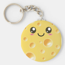 Gullig Kawaii lyckligost Nyckelringar
