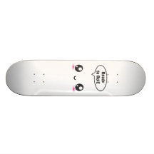 Gullig Kawaii smiley "redo som rullar!", - flickor Skateboard Decks