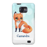 Gullig Kawaii tecknadräv Galaxy SII Skydd