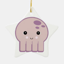 gullig kawaiibläckfisk julgranskulor