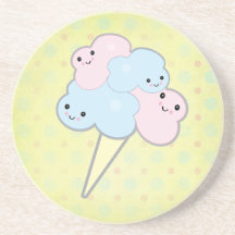 gullig kawaiisockervadd glasunderlägg