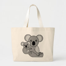 Gullig Koalabjörn och baby Tote Bags
