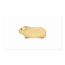 Gullig kräm- Guinea Pig. Visit Kort