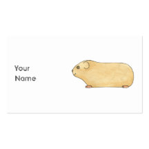 Gullig kräm- Guinea Pig. Visit Kort