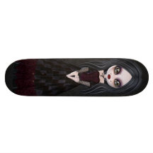 Gullig & kuslig lite Skateboard för Goth flickasva