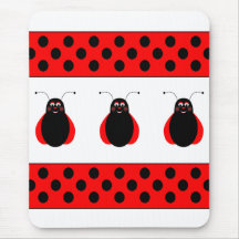 Gullig le nyckelpiga Mousepad Mus Matta