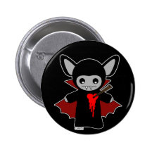 Gullig Lil vampyrfladdermöss Pins