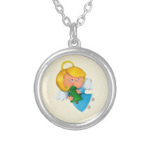 Gullig lite ängel anpassningsbar halsband