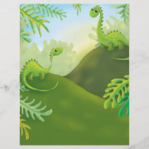 gullig lite dinosaurlandplats full färg flygblad