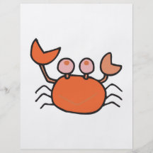 gullig lite krabba flygblad designs