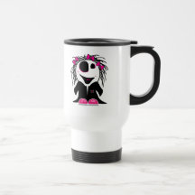 gullig lite zombie flickaktigt mugg