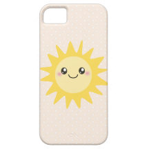 Gullig lycklig sol iPhone 5 Case-Mate skydd