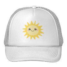 Gullig lycklig sol kepsar