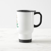 Gullig målarebjörn kaffe mugg