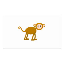 Gullig Monkey. Visitkort Mall
